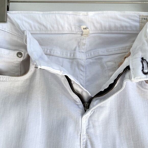Rag & Bone Womens Aged Bright White The Dre Slim Boyfriend Stretch Jean Sz 26 - Picture 7 of 16